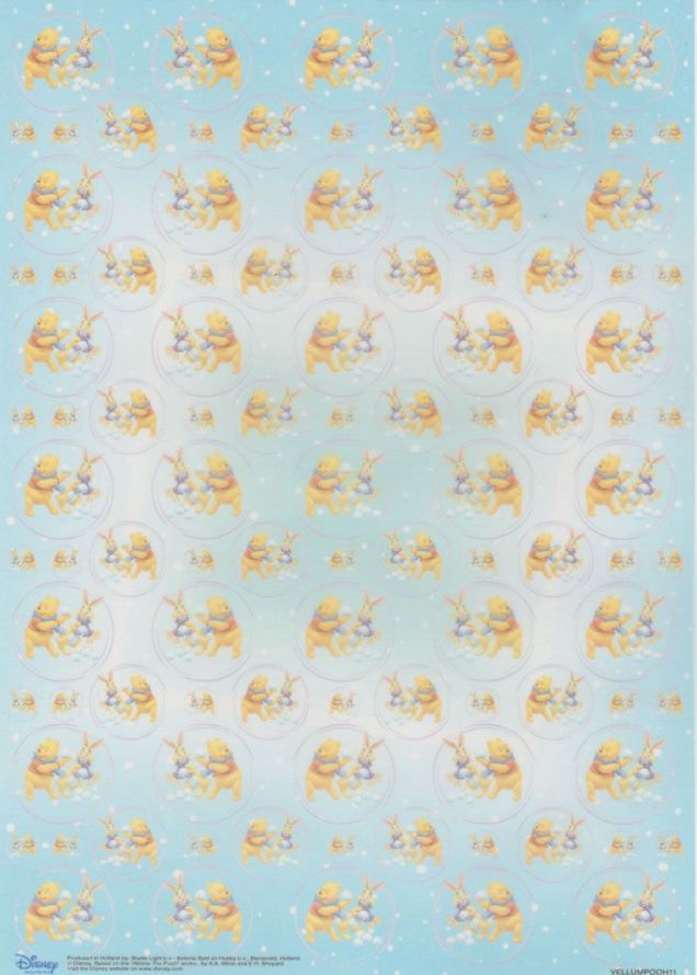 Winnie the Pooh - Vellum - A4 - Weihnachten