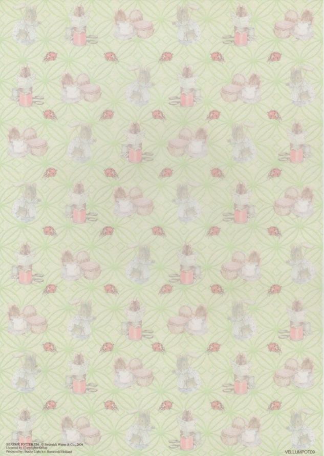 Beatrix Potter Classic  - Vellum - A4