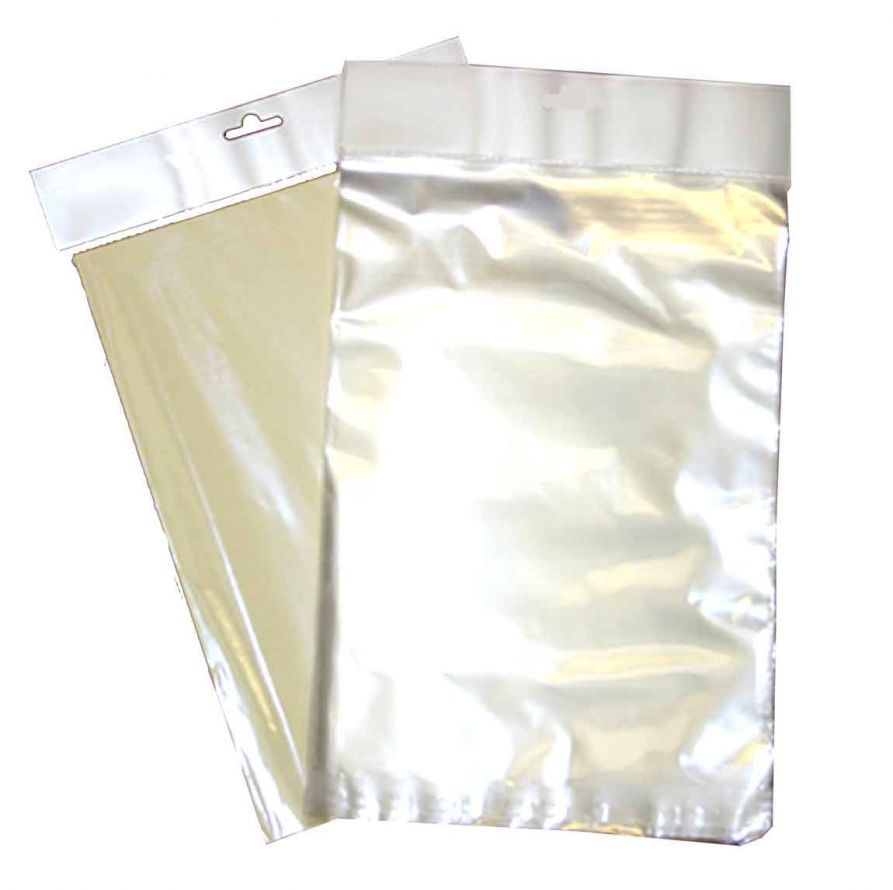 A4 Hanger Bags - Transparent - With euro hanging log