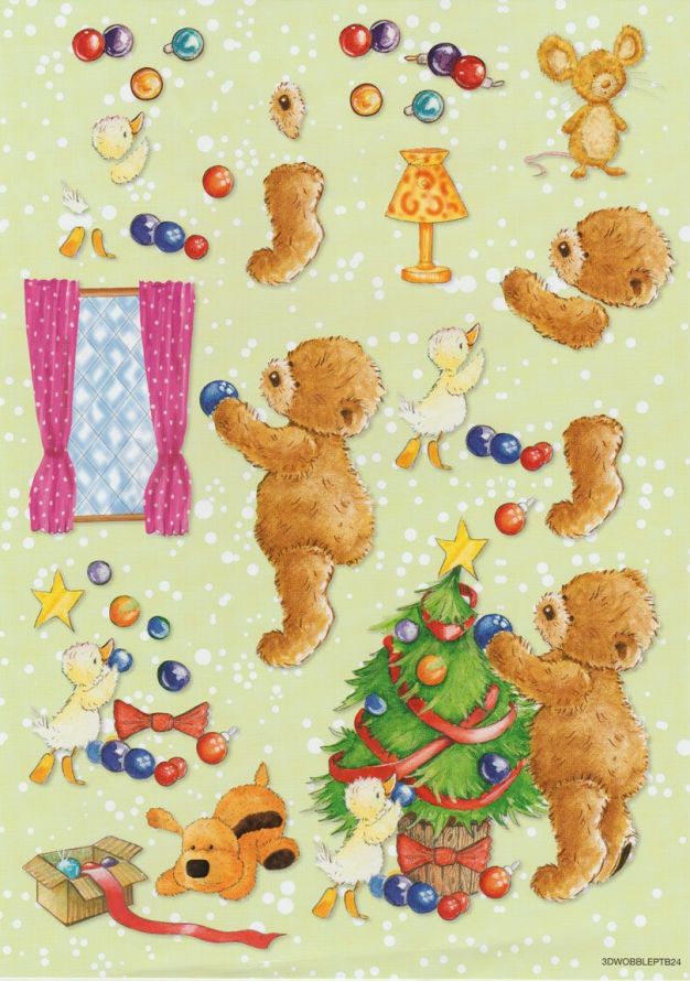 3D Package Swing Cards - 3DA4 Die-cut sheet