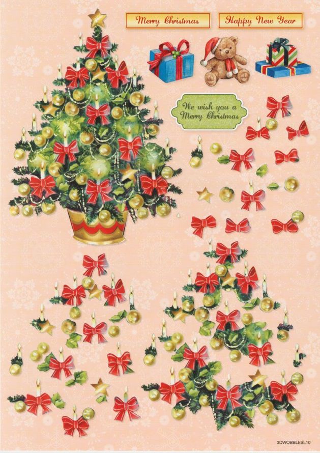 3D Pakket Schommelkaart - 3D Stap voor Stap stansvel