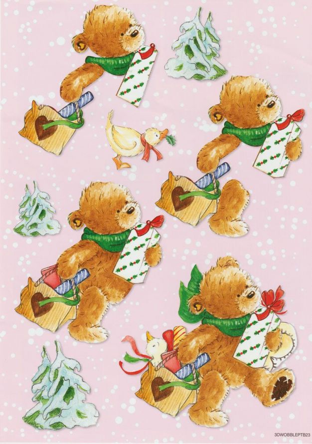 3D Package Swing Cards - 3DA4 Die-cut sheet