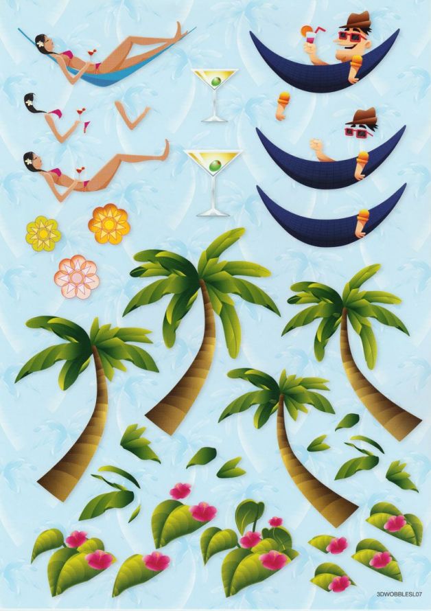 3D Package Swing Cards - 3DA4 Die-cut sheet