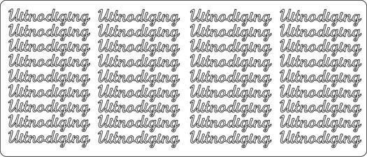 Uitnodiging - Peel-Off Stickervel - Goud