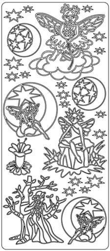 Elfjes op Maan en Wolk - Peel-Off Stickervel - Multi