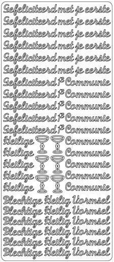 Communie en Vormsel - Peel-Off Stickervel - Multi
