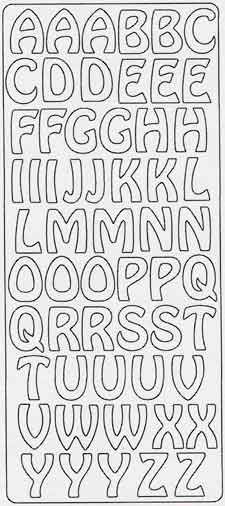 Letters - Groot  - Peel-Off Stickervel - Zilver