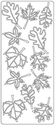 Bladeren - Peel-Off Stickervel - Multi