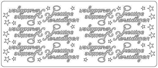 Prettige Kerstdagen  - Peel-Off Stickers - Multi