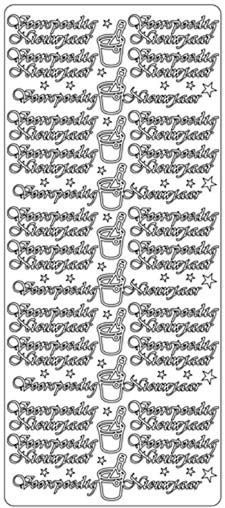 Voorspoedig Nieuwjaar - Peel-Off Stickers - Silber