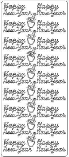 Happy Newyear - Peel-Off Stickervel - Multi