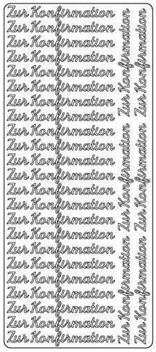 Zur Konfirmation - Peel-Off Stickervel - Multi
