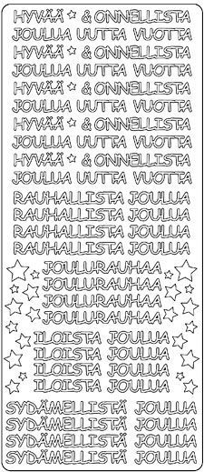 Hyvää & Onnellista - Peel-Off Sticker Sheet - Gold