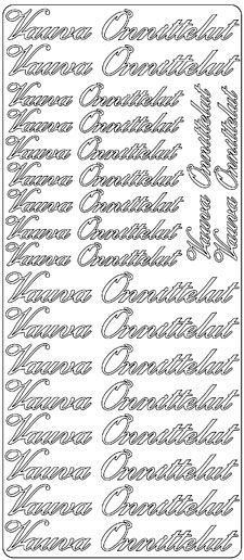 Vauva Onnittelut - Peel-Off Auto Collants - Multi