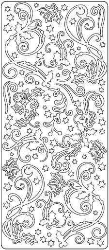 Christmas Corner - Peel-Off Sticker Sheet - Gold