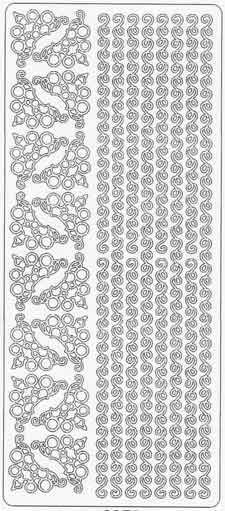 Lines and Corners - Peel-Off Sticker Sheet - Gold