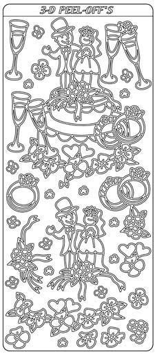 Marriage - Sticker Sheet - Silver