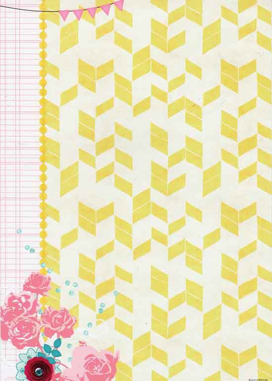 Flower Delight - Basis Papier - Dubbelzijdig bedrukt A4