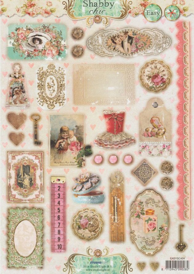 Shabby Chic - 3DA4 Stap voor Stap Stansvel