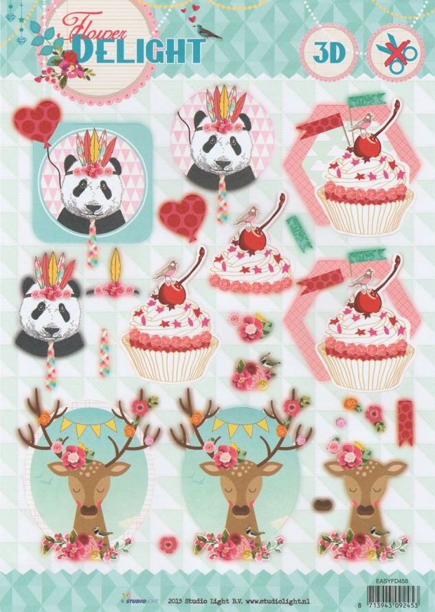 Flower Delight - 3DA4 Stap voor Stap Stansvel
