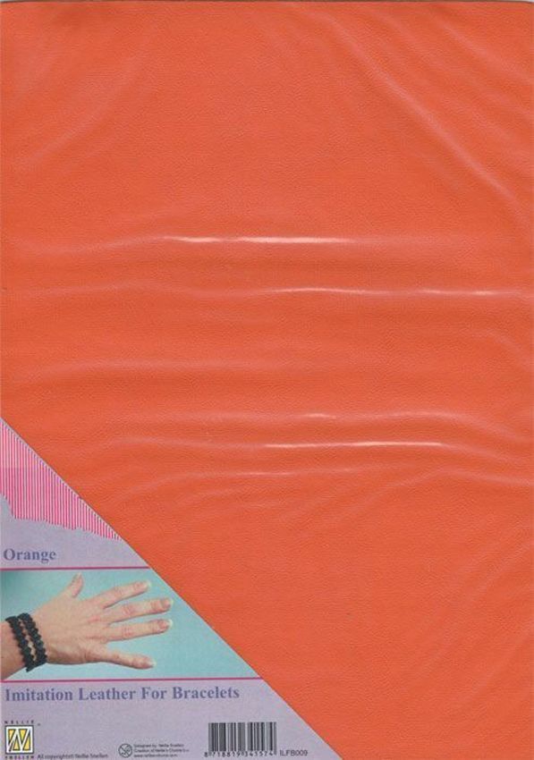 Simili Cuir - Orange - A4 Format