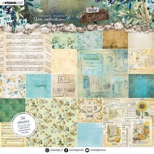 Paper Pad Jenine's New Awakening Nr.02 203x203mm