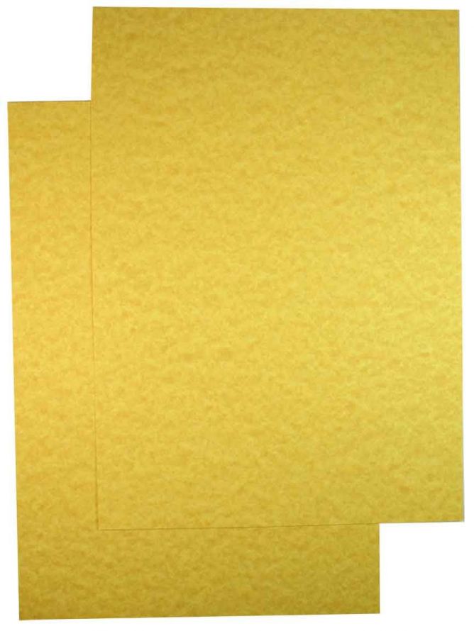 A5 Carton pâquet luxe - Jaune Claire Marbrée - 200 Feuilles
