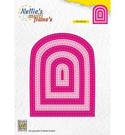 Embossing Die-cut Stencil - Multi Frames Dies Stiched - Bows