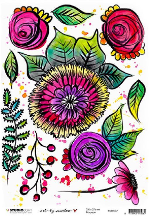 Rice Paper A4 vel Art By Marlene 5.0 nr.07