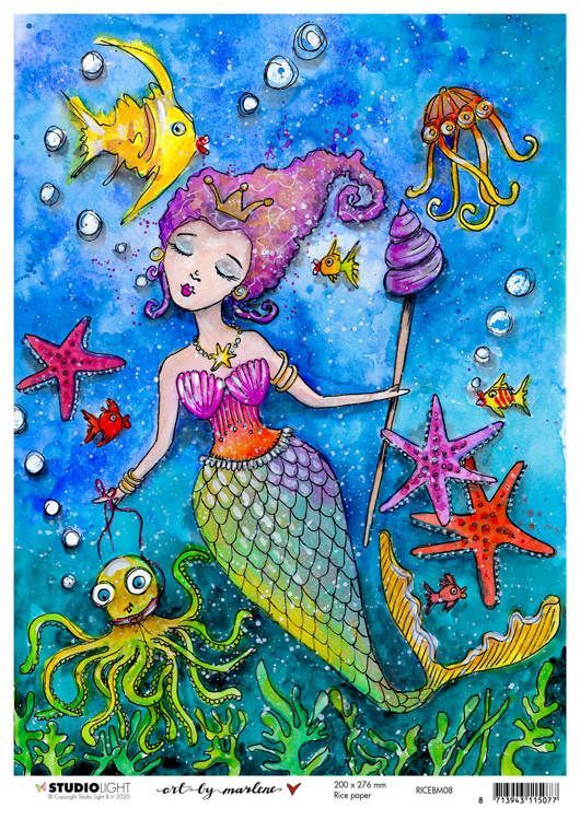 Rice Paper A4 vel Art By Marlene 5.0 nr.08