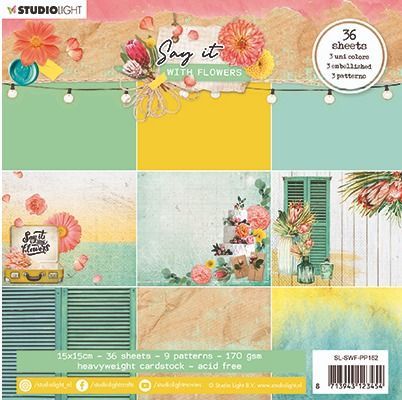 Say it with Flowers - Paper Pad - 170g Carton 