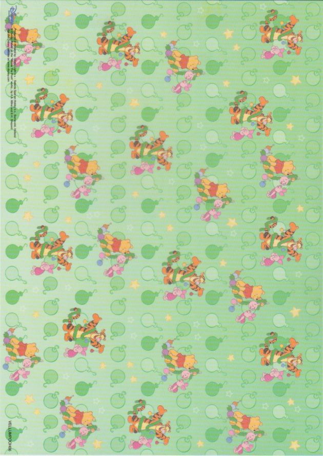 Winnie the Pooh - Vellum - A4 - Weihnachten