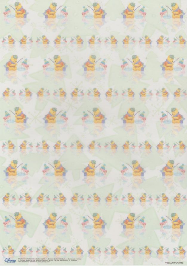 Winnie the Pooh - Vellum - A4 - Weihnachten