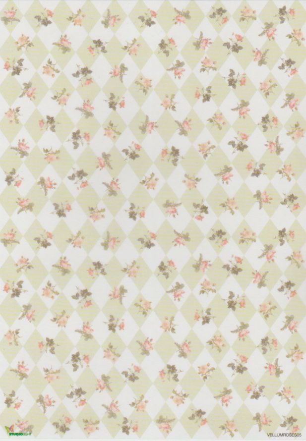 Romantic Roses  - Vellum - A4