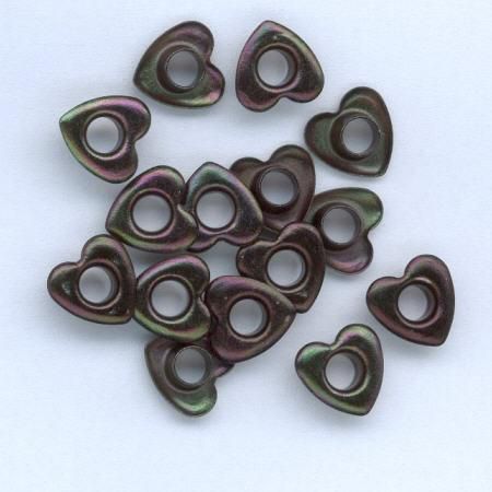 Eyelets Coeurs - Noir - 10mm