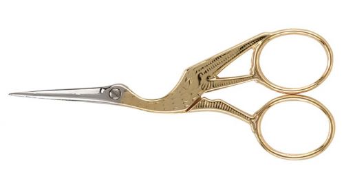 Storchen Stickereischere - 11,5 cm - Spitz