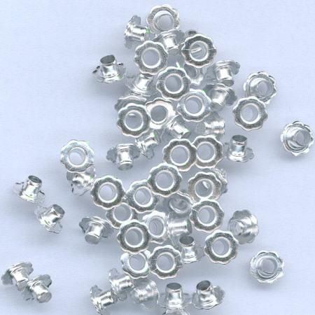 Eyelets  Fleur - Argent - 6mm