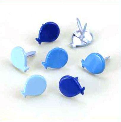 Ballon Musterklammern - Blau - 18 Stück