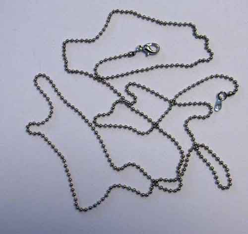Ketting met Sluiting - 1,6mm x 80cm - zilver