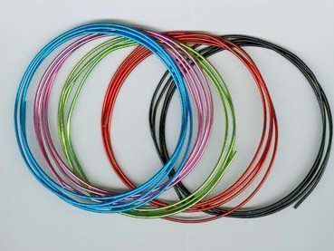 Fils Aluminium - Couleurs Assorties - 1,5mm x 5M