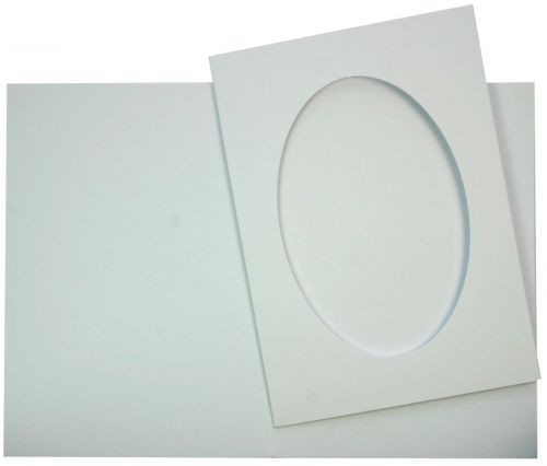 100 Oval Passe Partout Cartes - Blanc