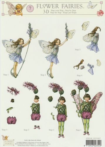 Flower Fairies - Pyramid Twisted - 3DA4 Stap voor Stap knipvel