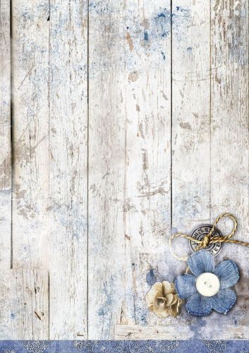 Denim Saturdays - Papier de fond recto verso A4