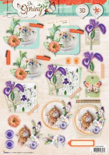So Spring - Spring - 3DA4 Die-cut Sheet