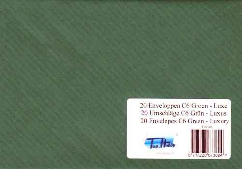 Enveloppen Pakje C6 - Luxe Golf - Inhoud 20 - Donkergroen