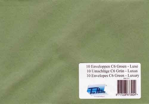 Enveloppes Pâquet - Metallic Vert - 10pcs