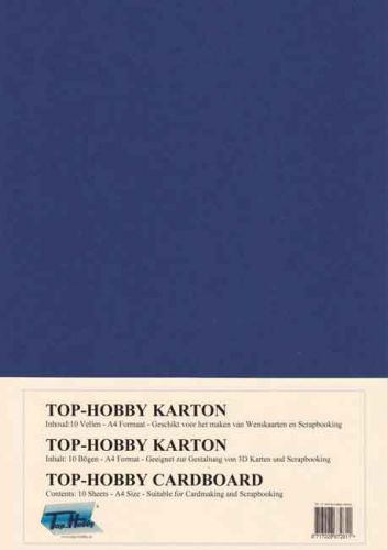 A4 Cardboard Package - Dark Blue - 10 Sheets