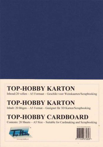 A5 Cardboard Package - Dark Blue - 20 Sheets