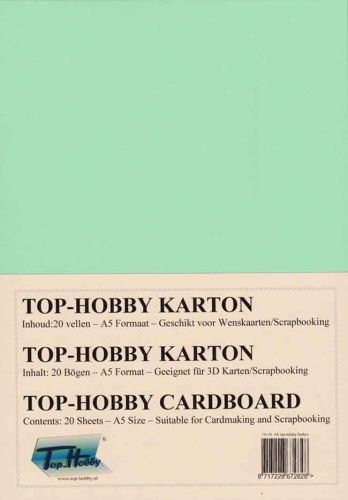 A5 Karton Pakje - Lichtgroen - 20 Vellen