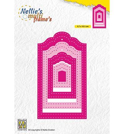Embossing Die-cut Stencil - Multi Frames Dies Stiched - Tags